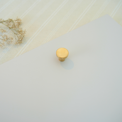Unlacquered Brass Knob Mushroom