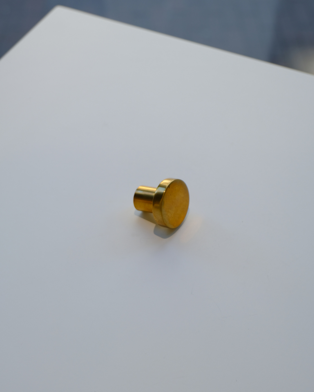 Unlacquered Brass Knob Mushroom